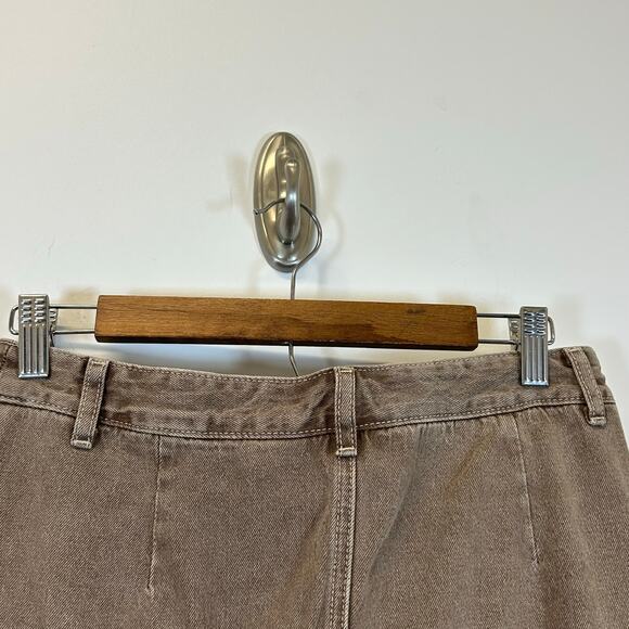 Vintage Y2K Tiered Maxi Denim Skirt Brown Women’s size M - Picture 4 of 6